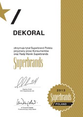 Dekoral ponownie w gronie laureatów Superbrands