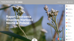 Nowy cyfrowy Raport Nestlé w Polsce w zakresie Tworzenia Wspólnej Wartości jest już dostępny na www.nestle.pl oraz fanpage?u Nestlé na Facebooku.