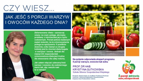 Czy wiesz, jak jeść 5 porcji warzyw i owoców każdego dnia?