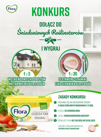 Konkurs! Dołącz do „Śniadaniowych Roślinożerców” marki Flora